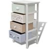 vidaXL Storage Cabinet Multicolour Paulownia wood, Plywood Compact
