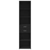 vidaXL Highboard Black Engineered wood 72.8 in tall Storage Highboard