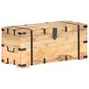 vidaXL Chest Natural Solid Mango Wood Large Chest Rectangular Rustic