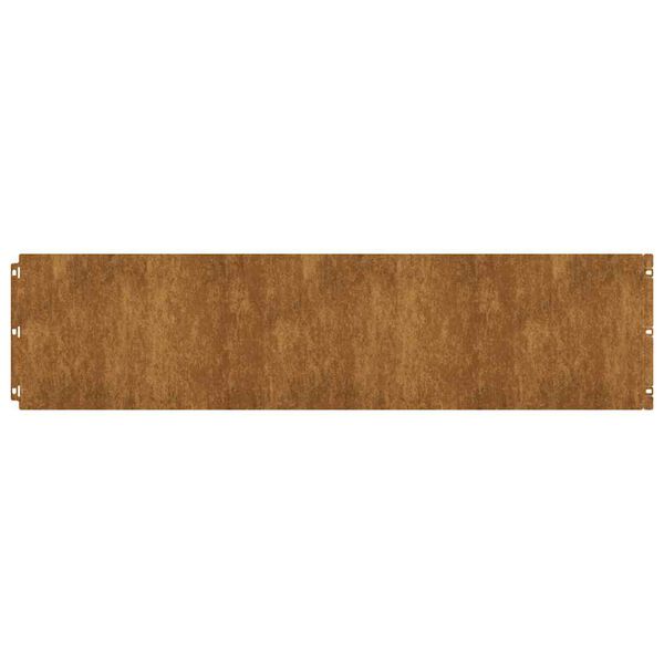 vidaXL Lawn Edgings 20 pcs 9.8x40.6" Flexible Weathering Steel