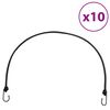 vidaXL Bungee Cords with Reflective Strips and Hooks 10 pcs 39.4 "