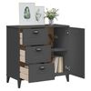 vidaXL Storage Cabinet Anthracite Grey Engineered Wood