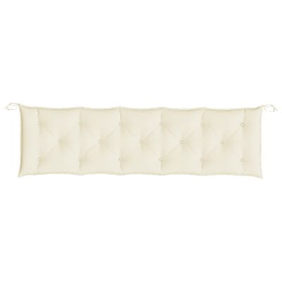 vidaXL Garden Bench Cushion Cream White 70.9"x19.7"x2.8" Oxford Fabric