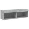 vidaXL 6 Piece TV Wall Units with LED Concrete Gray Engineered Wood