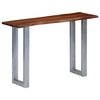 vidaXL Console Table Brown and silver
