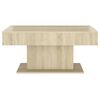 vidaXL Coffee Table Sonoma Oak Engineered Wood Medium Durable