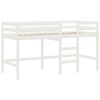 vidaXL Kids'Loft Bed White Solid Pine Wood