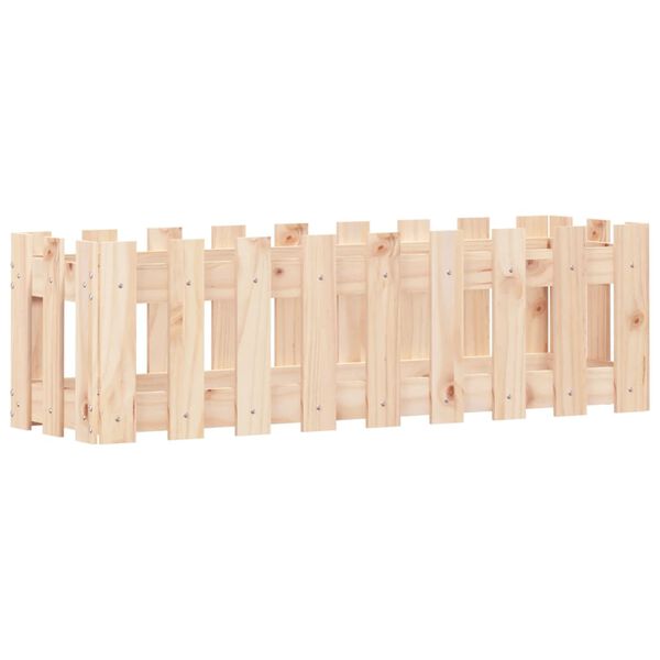 vidaXL Garden Raised Bed Natural Wood Solid Pine Wood