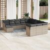vidaXL Garden Sofa Set Grey, Dark Grey