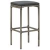 vidaXL Garden Bar Set Grey, Anthracite
