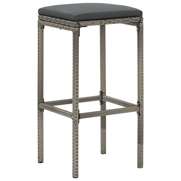 vidaXL Garden Bar Set Grey, Anthracite