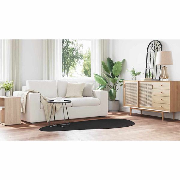 vidaXL Carpet Folding HUARTE Black 39.37 x 78.74 in Polyester