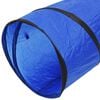 vidaXL Dog Tunnel Blue Polyester, Metal Large Collapsible