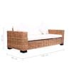 vidaXL Garden Sofa Natural Rattan