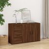 vidaXL Sideboard Brown Oak Engineered Wood 39.4 x 13.0 x 23.4 in