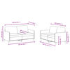 vidaXL Sofa Set Blue Velvet (100% polyester), metal, textilene, plywood