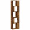 vidaXL Bookcase Old wood Engineered wood 5-Shelf Bookcase Rectangular