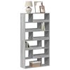 vidaXL Bookcase Grey sonoma Engineered wood Large Bookcase Rectangular