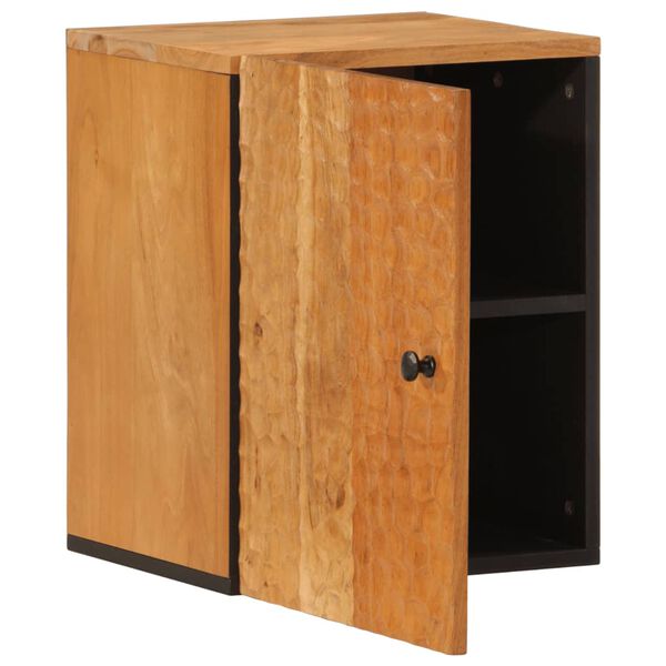 vidaXL Bathroom Wall Cabinet Natural Solid acacia wood Medium