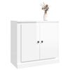 vidaXL Sideboard High gloss white Engineered wood Medium Sideboard