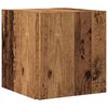 vidaXL Side Table Old wood Engineered wood 13.0 x 13.0 x 13.4 in Storage