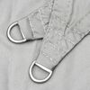 vidaXL Sun Shade Sail Light grey 100% polyester oxford with PU coating