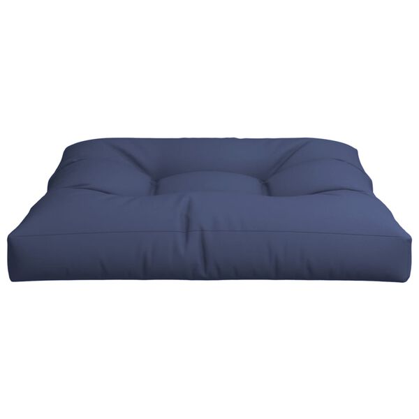 vidaXL Pallet Cushion Navy Blue Polyester 27.6 x 27.6 x 4.7 in