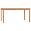 vidaXL Garden Dining Set Warm Wood Finish Solid Teak Wood Medium Durable