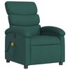 vidaXL Massage Recliner Chair Dark Green