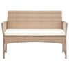 vidaXL Garden Lounge Set Beige, Cream White