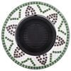 vidaXL Mosaic Fire Pit Green 26.8" Ceramic