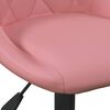 vidaXL Bar Stool Geometric Pink 46 x 44 x (62.5-77.5) cm Faux leather