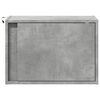 vidaXL Wall-mounted Bedside Cabinet Concrete Gray Engineered Wood Compact