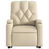 vidaXL Electric Stand up Massage Recliner Chair Cream Fabric