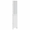 vidaXL Room Divider 4 Panels White Solid Wood Paulownia
