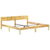 vidaXL Bed Frame Reclaimed Wood Color Solid reclaimed wood, steel Double