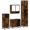 vidaXL Bathroom Furniture Set Smoked Oak Engineered wood, metal Large