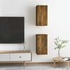 vidaXL TV Cabinet Set of 2 Smoked Oak Engineered Wood Standard