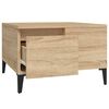 vidaXL Coffee Table Sonoma oak Engineered wood, Metal Coffee Table