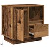 vidaXL Bedside Cabinet 2 pcs Old Wood 19.69 x 13.58 x 19.69 in