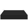 vidaXL Wall Shelf Black Honeycomb MDF, Metal Small Wall mounting
