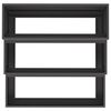 vidaXL Garden Planter Black 35.43 x 35.43 x 13.78 in Cold-rolled Steel