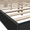 vidaXL Bed Frame Black Engineered wood Small Double Durable Bed Frame