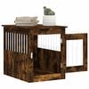 vidaXL Dog Crate Furniture Smoked Oak Engineered Wood, Steel Medium