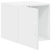 vidaXL Wall Cabinet White Engineered wood Medium Wall Cabinet Square