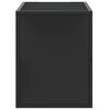 vidaXL TV Cabinet Black Engineered wood and metal Medium TV Cabinet