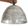 vidaXL Ceiling Lamp Vintage Silver Iron and Solid Mango Wood Large
