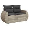 vidaXL Garden Sofa Set Light grey, Dark grey