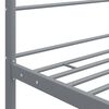 vidaXL Bed Frame Gray Powder-coated metal