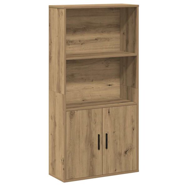 vidaXL Bookcase Artisan Oak Engineered Wood Medium Bookcase